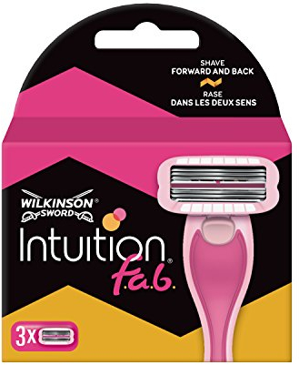 Wilkinson Sword Intuition fab Rasierklingen für Damen Rasierer, 3 St