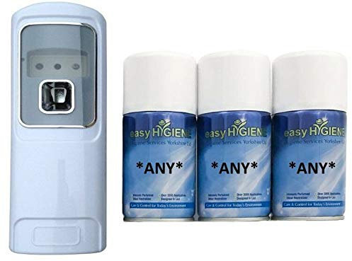 easy HYGIENE EXEC LED Pro Automatic Air Freshener Dispenser + 3 REFILLS Auto Wall Mounted