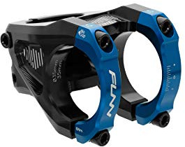 Funn Equalizer Vorbau, CNC-gefräst, Drop/Rise 10mm, Klemme 35mm | 6061 Alu, wendbar montierbar, breite Lenkerauflage, für Enduro, Trail, XC, Downhill und BMX