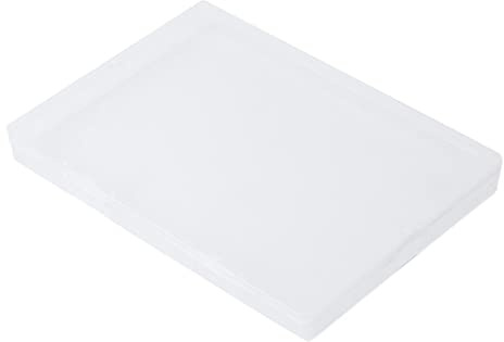 Gierzijia Transparent Plastic Storage Box, w/Hinged Lid, A5 Office Storage Organizer Box, Classified Storage to Keep The Desk Tidy