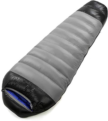 Hensftods Goose Down vuxen camping sovsäck ny 4 säsonger vattentät resa varm dun sovsäck för utomhusvandring 1 500 g