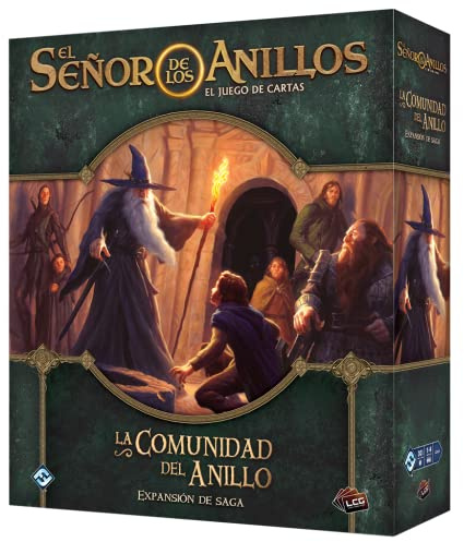 Fantasy Flight Games Der Herr der Ringe LCG - Fellowship of the Ring Saga Erweiterung - Kartenspiel auf Spanisch für 1 bis 4 Spieler - MEC109ES