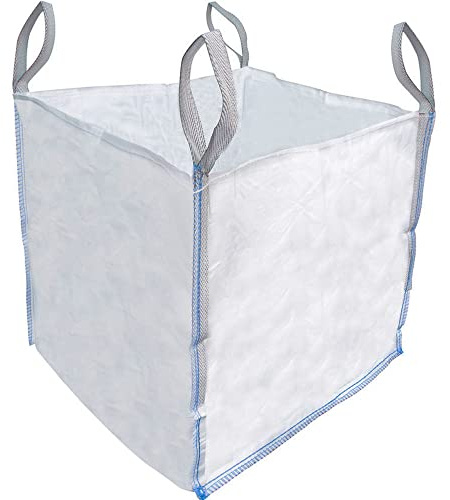 1 Tonne Builders Bag 85 x 85 x 85cm FIBC Bulk Jumbo Ton Bags | Garden Waste Sack Rubbish Heavy Duty Industrial Woven Material Skip Storage