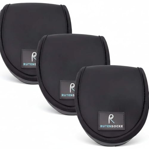 PHEIL Rollentasche Fly S (Rollenschutz für Fliegenrollen Größe 5-7 / 10cm) 3er Pack
