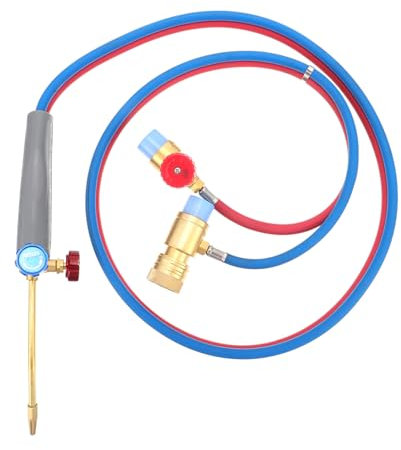UPKOCH Torche de Soudage au Propane et Gaz Mapp, Flamme Réglable, Tuyau 2m, Légère et Précise pour Soudure et Brasage
