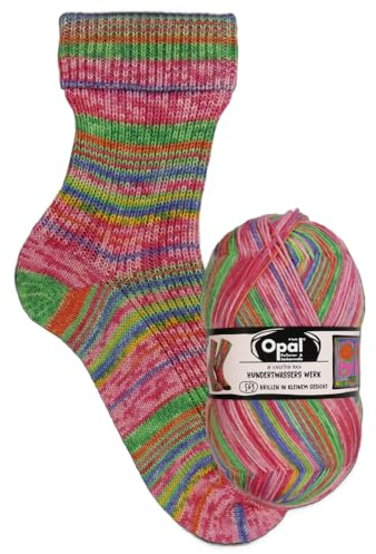 Opal - Opal Nach Hundertwasser Auflage 4051-563 (425m) 4-Lagig Langlebig Socke Garn - 1x100g