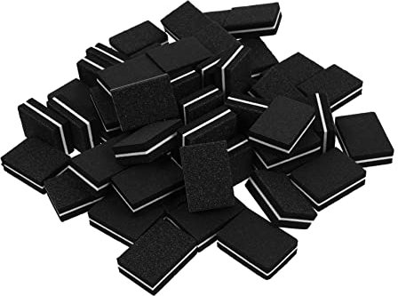 PLAFOPE Set Di 50 Blocchi Abrasivi Per Lucidatura Unghie Spugne E Carta Vetrata Fine Per Manicure Blocchi Portatili Per Lucidatura Unghie Per Casa/salone