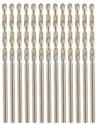 QUARKZMAN 13 Stück Metallbohrer, Ø 2 mm M35 HSS Spiralbohrer | Edelstahlbohrer für Metall, Stahl, Aluminium, Kunststoff, Holz