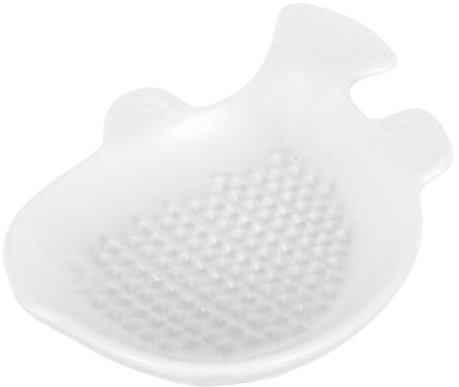 HOLIDYOYO Plato Rallador De Cerámica Para Jengibre y Utensilio De Cocina Multifuncional Para Molienda De Alimentos Para Preparar Comidas Casa Diseño y Portátil