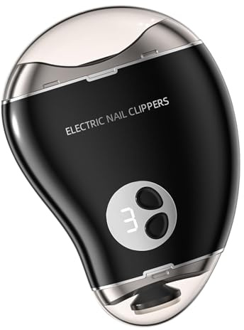 Nagelklippare - nagelsax med dubbla huvuden med säkerhetsbelysning, 3 | växlad elektrisk nagelklippare | Naglar i rostfritt stål, obehindrat handtag, precisionsblad