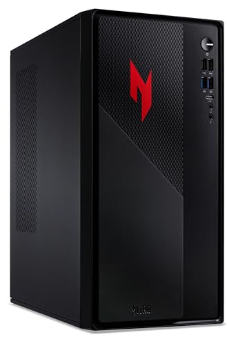 acer Nitro N20 Gaming Desktop PC - Intel Core i5-13420H, 16GB, 512GB SSD, NVIDIA GeForce RTX 5060, No Display, Windows 11, Black