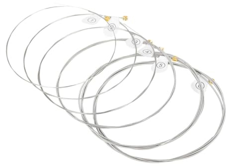 Supvox 6stücke Gitarrensaiten Für Akustikgitarren Ersatz-saiten Für Folk Und Metal Gitarre Langlebige Metal-saiten Als Gitarrenzubehör Mit Standardspannung