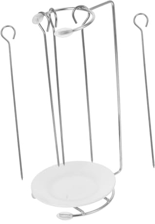 UPKOCH Parrilla Para Kebab De Acero Inoxidable Soporte Versátil Para Brochetas Colgador Para Kebabs Para Barbacoas De Jardín