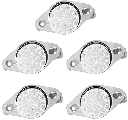 ARTOCT Interruptor Térmico KSD301, Termostato de Control de Temperatura Normalmente Abierto para Voltaje AC250V 10A y 23 Opciones de Temperatura (120℃)