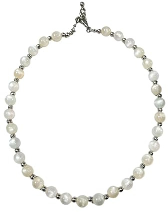 Generisch UV Perlenkette - Dopamin Kette | Farbwechselnde Kette Damen | Bunte Perlen Halskette Wasserdicht Sommer Schmuck, Farbwechsel Perlen Perlenarmband Handgemacht Stapelbar Choker