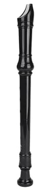 Blockflöjt ABS Resin Klarinett Sopran Blockflöjt Träblåsinstrument Med Musiktillbehör 8hål G Toneröst(Black)