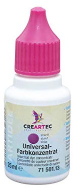 Artidee CREARTEC - Universal-Farbkonzentrat - Farbton: Lila - zum Mischen mit unterschiedlichster Materialien wie Lacke, Leime, Gießmassen und Farbe - 25 ml - Made in Germany