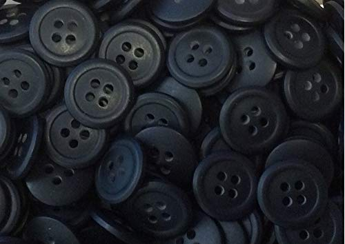 Großhandel für Schneiderbedarf K. Gröger 10 Hosenknöpfe 15 mm schwarz