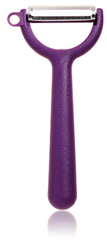 Kochblume Sparschäler | Y-Schäler glatt, Universalschäler, Edelstahl, spülmaschienengeeignet, in der bunten Box… (lila)