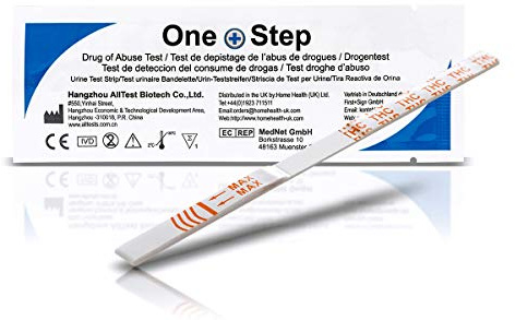 5 x One+Step THC Test I Drogentest Cannabis Marihuana Haschisch I Hohe Empfindlichkeit 20 ng/ml I Drogentest Schnelltest I THC Test | 99% Genauigkeit | CE-zertifiziert