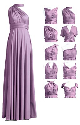 72styles Abito Infinity da Damigella d'Onore, Multiway da Cerimonia, Lungo, Maxi, Taglie Forti, Abito da Sera, Ospite di Matrimonio