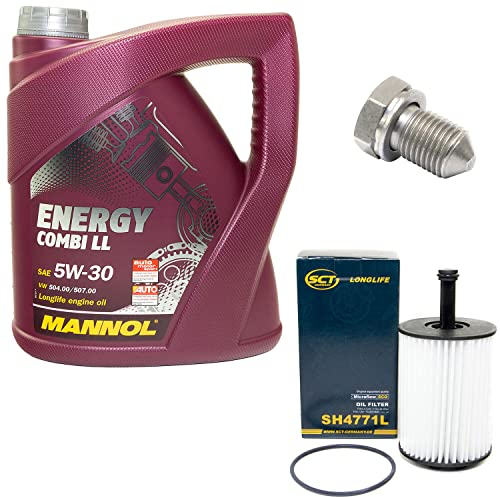 Motoröl Set 5W30 4 Liter + Ölfilter SH4771L + Ölablassschraube 15374