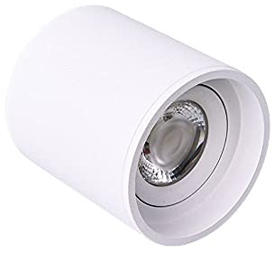 Faretto da soffitto a LED Lampada da accento montata su superficie per interni, Faretti direzionali cilindrici Lampade da accento per camera da letto Salotto Galleria Corridoio, 3000K Bianco caldo