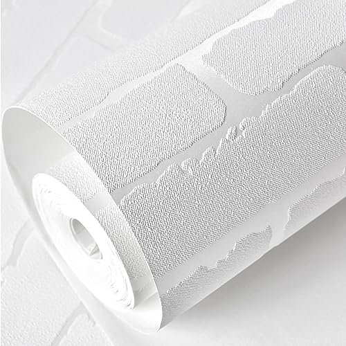 HYQFSAD Papier peint autocollant 3D motif brique blanche, papier peint autocollant en vinyle imperméable, papier peint amovible auto-adhésif pour mur de fond de salle à manger (taille : 3 m)