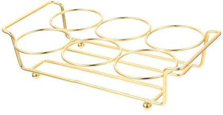 ABOOFAN Weinglasregal bar zubehör barzubehör Acrylgläser Schnapsgläser Masse Weinregal Spirituosenhalter Stangenständer aus Metall Schnapsglas-Organizer Schreibtisch Wagen