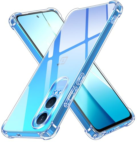 ivoler klart silikonfodral för OnePlus Nord CE 4 Lite 5G med stöttåliga skyddande hörn, tunt mjukt transparent skyddsfodral flexibel TPU transparent mobiltelefonfodral reptåligt fodral skydd