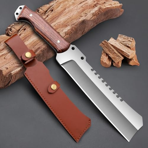Outdoor Machete with Sheath for Cutting Trees, for Yard Work and for urvival Machete Ideal for Gardening,Camping, Fishing, Hunting, Bushcraft (G31)