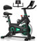 Cyclette da Casa, DMASUN Cyclette Professionale con Schermo LCD e Portabicchieri, Movimento Silenzioso e Sicurezza Stabile, Cyclette con Comodo Cuscino, Capacità 160 kg （Include Coprisella Cyclette）