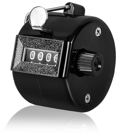 LICQIC 4-digit Clicker Counter, Handheld Counters, 1 Pcs Black