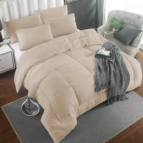 BESCH Relleno Edredón Invierno Nórdico de Microfibra Reversible 260x240cm para Cama de 180 con Relleno de Fibra 280gr/m2 - Edredón Nórdico Suave Cálido Ligero