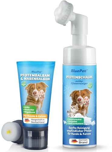 BluePet Pfotenreiniger + Pfotenbalsam Hund für saubere und gepflegte Pfoten