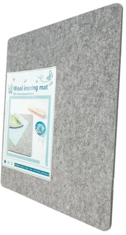 DECHOUS Woll Bügelmatte Hochtemperaturbeständiges Atmungsaktives Bügelzubehör Für Quilter Wiederverwendbare Und Waschbare Pressmatte Für Gleichmäßige Wärmeverteilung Und Schutz