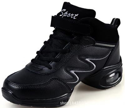 Jazzschuhe Damen Lace Up Tanzsneaker Damen Geteilte Sohle Luftkissen Modern Tanzschuhe Plattform