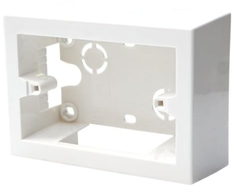 Scatola 503 esterna, da parete, 3 moduli/posti, colore bianco, universale, compatibile con tutte le serie civili, per prese, interruttori, sensori, montaggio esterno