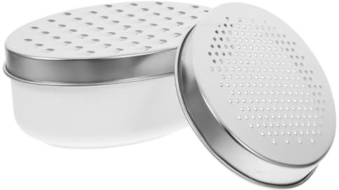 TOPPERFUN Rallador de Cocina 3 Piezas con Contenedor Rallador de Queso Inoxidable Diseño Ergonomico para Verduras y Queso Herramienta de Corte Reutilizable de Limpiar