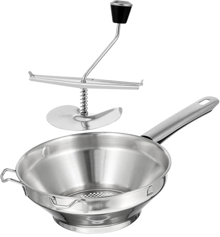 Cabilock Presse Purée Manuel Acier Inoxydable Presse Pommes de Terre Robuste et à Usure Facile à Utiliser pour sans Électricité Adapté Aux Pommes de Terre Patates et Légumes