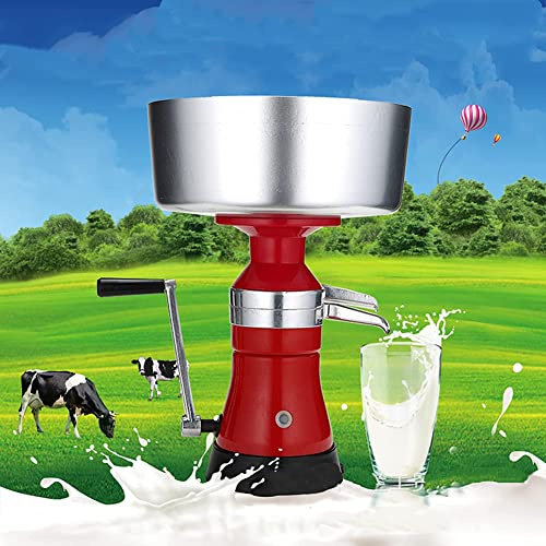 MJMLUCK Centrifugeuse Manuelle pour Lait et crème, 80 l/h, pour Milkshakes, crèmes et beurres, en Alliage d'aluminium, pour Lait de chèvre, de Vache ou Autres Produits laitiers.