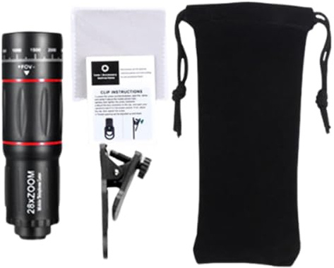 Teléfono Zoom Lens, Fotografía Móvil Fotografía Cámara externa, Accesorios multifuncionales, Lente de teléfono inteligente portátil para conciertos, eventos deportivos, uso