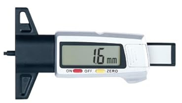 Profundímetro Digital De Acero Alta Precisión For Inspección La Profundidad Banda Rodadura Neumáticos En Fábricas Y Talleres MedicióN De PrecisióN(Digital display 0.1~25mm)