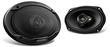 Kenwood KFC-6966R Road Series - Altavoces coaxiales de 3 vías para automóvil, 400 W, impedancia de 4 ohmios, woofer de polipropileno y tweeter electrodinámico, diseño magnético resistente