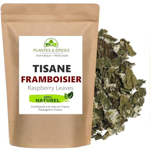 Feuilles de Framboisier 100g, idéal en Infusion, Thé et Tisane 100% naturelles (100g)