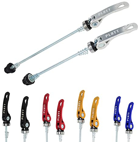 PLATTBK Fahrrad Schnellspanner,Schnellspannset Schnellspannspieße MTB Fahrradfahren Rad Speiche Vorder- & Hinterspeiche für Straßen Rennrad