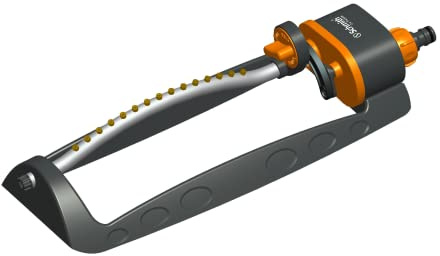 Schmith - Aspersor Oscilante con 15 Boquillas - Amplia Cobertura de hasta 250 M² - Riego Óptimo - Césped, Flores y Plantas - Equipos de Riego para Jardín