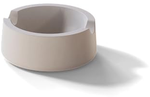 Vessel Ember kompakter Design Aschenbecher (Ø 7 cm) – Premium Beton-Aschenbecher mit Korkunterlage – modern, langlebig & stilvoll – Perfekt für Wohnzimmer, Balkon & Terrasse (Concrete)