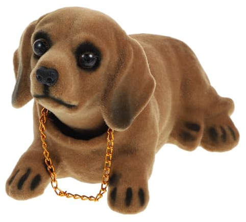 Shakes Head Dog Bobbleheads Dogs Car Dashboard Animal Puppy Shaking Head Cute Tabletop Car Interior Display Ornaments for Car Vehicle Home Office Decor Dachshund Nodding Heads Car Dog
