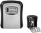 Jsdoin Wall Mounted 4-Position Combination Key Lock Box - Heavy Duty Waterproof Key Cabinet, Indoors and Outdoors – Police Approved (Black)
